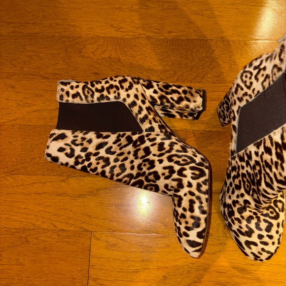 Sam Edelman Animal Print Ankle Booties Size 8.5 - Picture 9 of 9